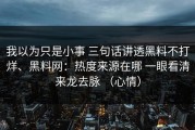 我以为只是小事 三句话讲透黑料不打烊、黑料网：热度来源在哪 一眼看清来龙去脉 （心情）