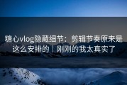 糖心vlog隐藏细节：剪辑节奏原来是这么安排的｜刚刚的我太真实了