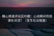 糖心频道评论区吵翻：心动瞬间到底谁在说谎？（发生在出租屋）