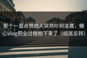 那个一直点赞的人突然吵到凌晨，糖心Vlog把全过程拍下来了（结尾反转）