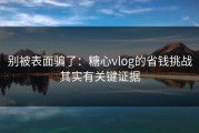 别被表面骗了：糖心vlog的省钱挑战其实有关键证据