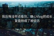 我后悔没早点看到，糖心Vlog把成长复盘拍成了被低估