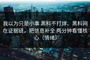 我以为只是小事 黑料不打烊、黑料网在证据链，把信息补全 两分钟看懂核心（情绪）